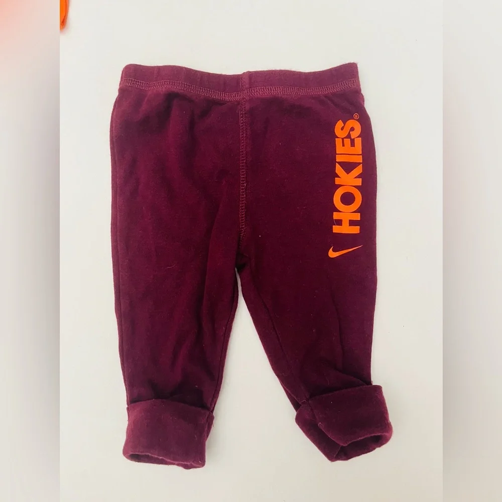 Virginia Tech Hokies long sleeve onesie and pants set 3/6 months Nike - Picture 5 of 7